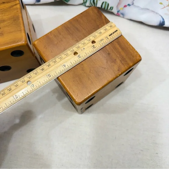 Vintage Wooden Dice Poker Chip Caddy Set by Trend Clocks Zeeland, Mi. - Picture 5 of 13